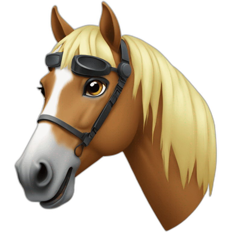 dj horse emoji