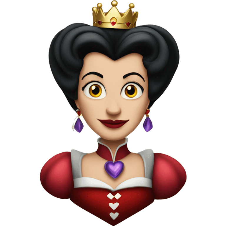 Evil Queen Of Hearts in Disney emoji