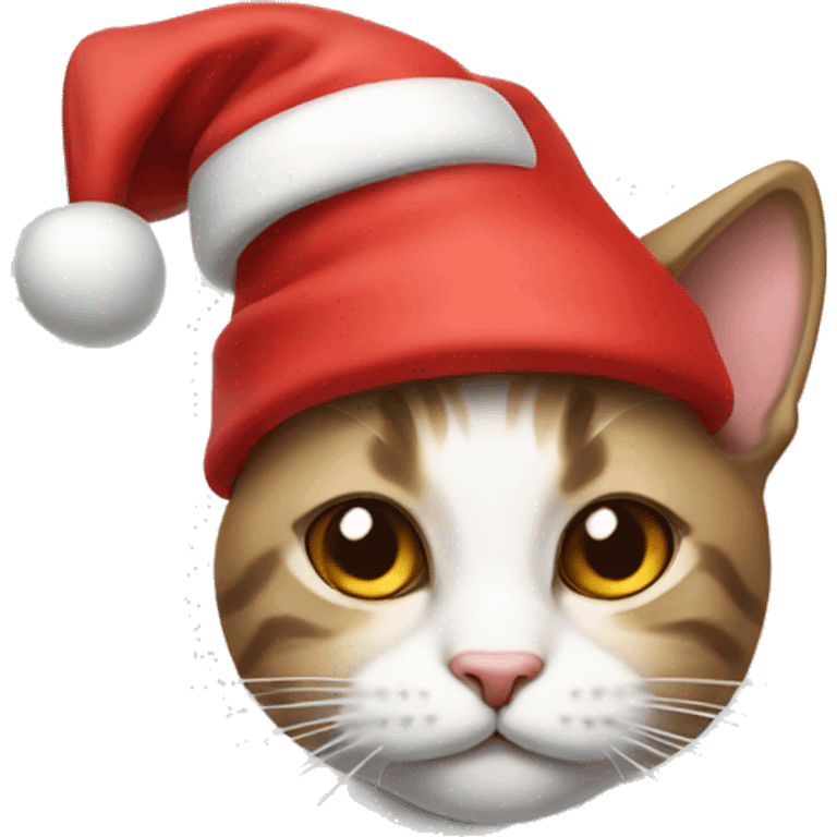 Cat in Santa hat emoji