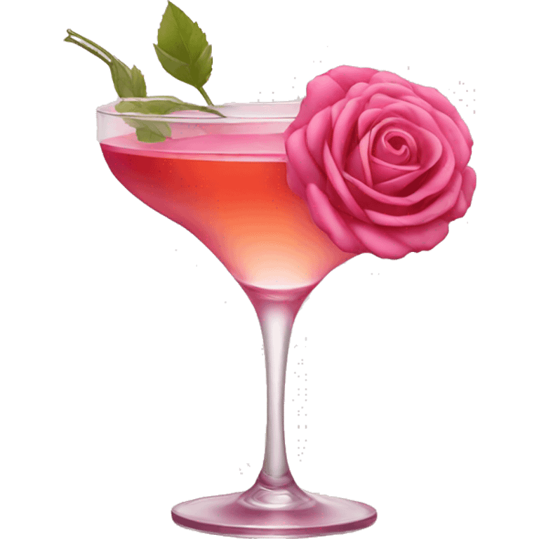 cocktail rose emoji