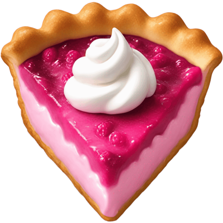 Pink pie emoji