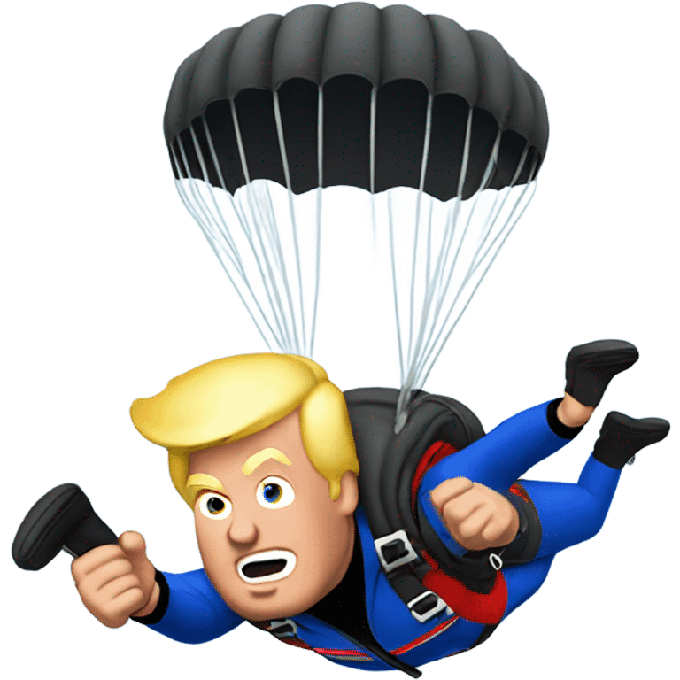 Donald Trump skydiving emoji