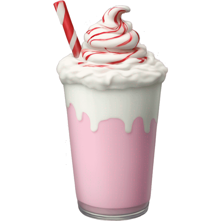 Peppermint milkshake emoji