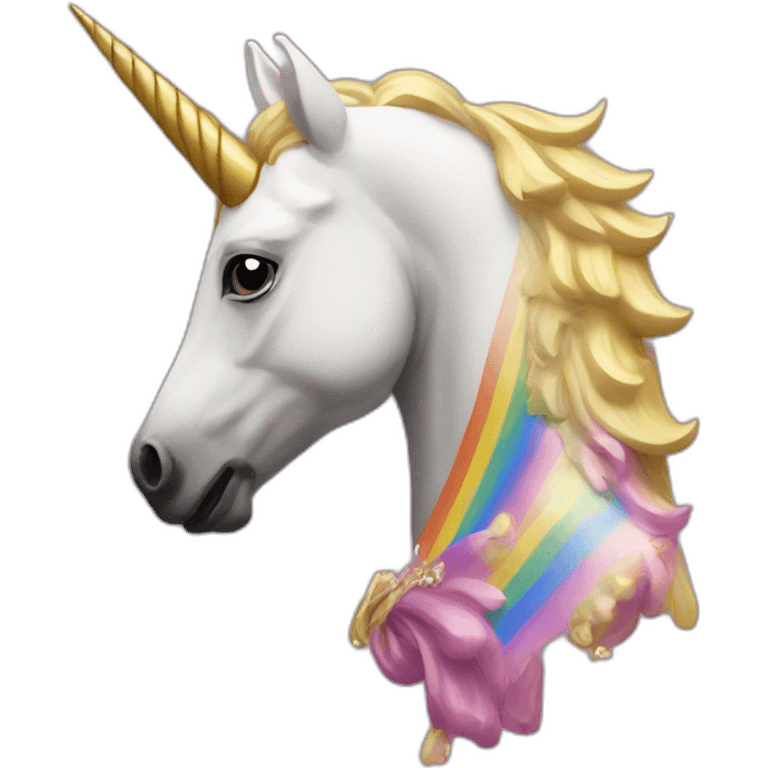 Francisco franco in a unicorn lgtbi emoji