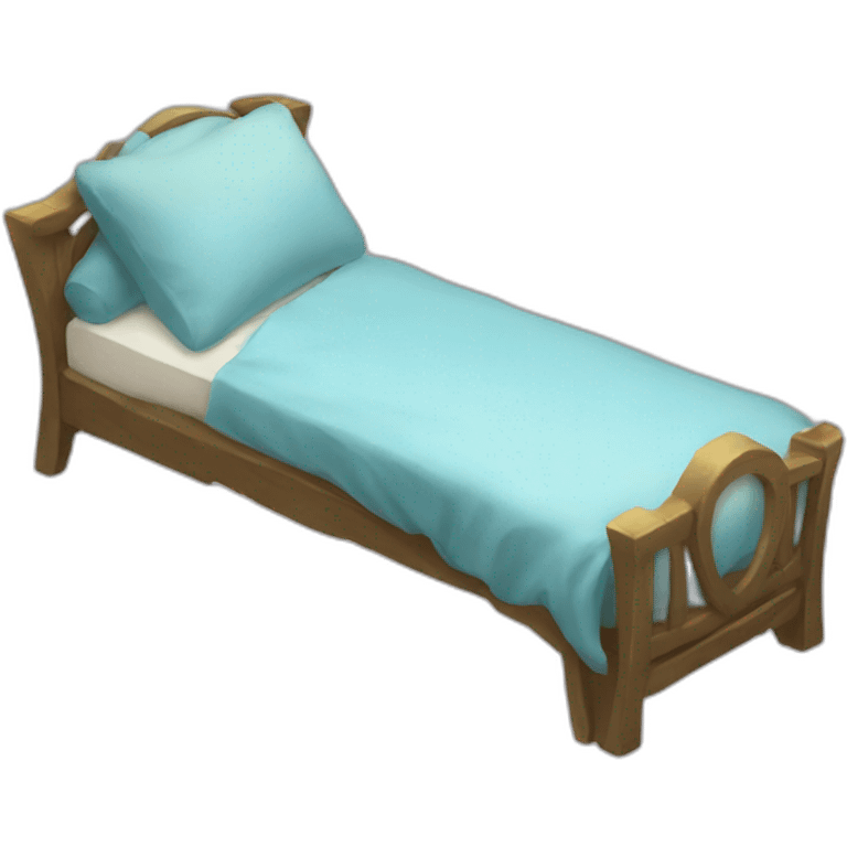 Ezreal sleeping in a bed emoji