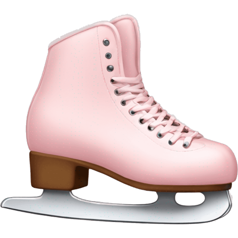 pastel pink ice skates emoji