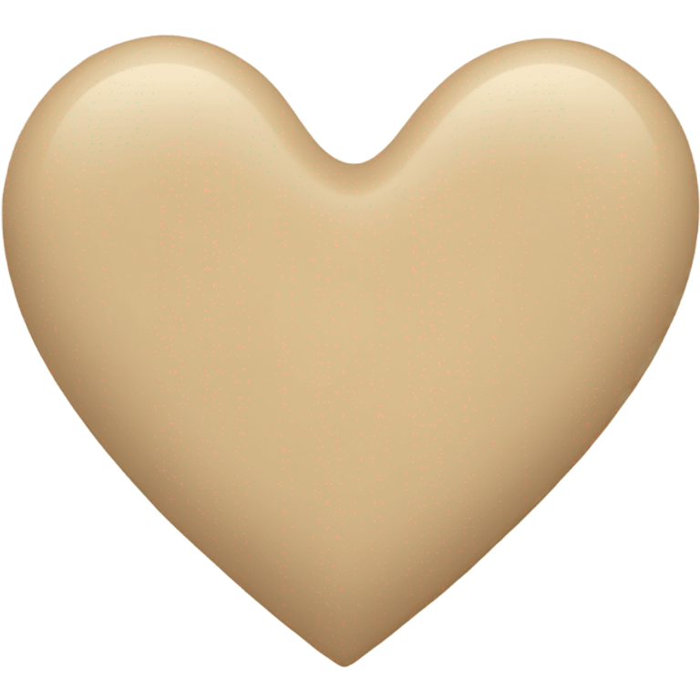 Beige heart emoji