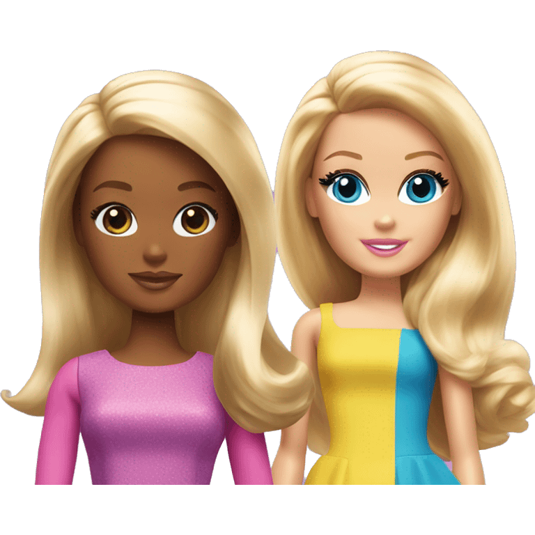 Barbie and girl emoji