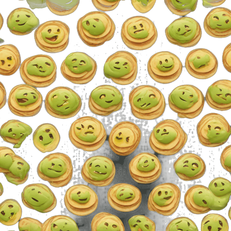 pancakes with pistachio sauce emoji