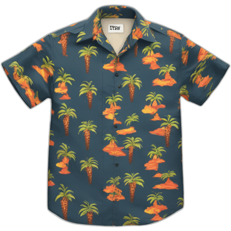 Magnum pi hawaii shirt waving emoji