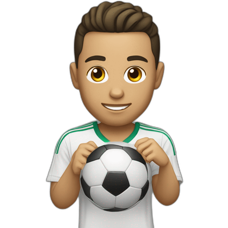 Ronaldo avec un ballon d’or emoji