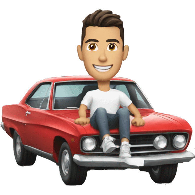 carro manejado por cristiano ronaldo emoji