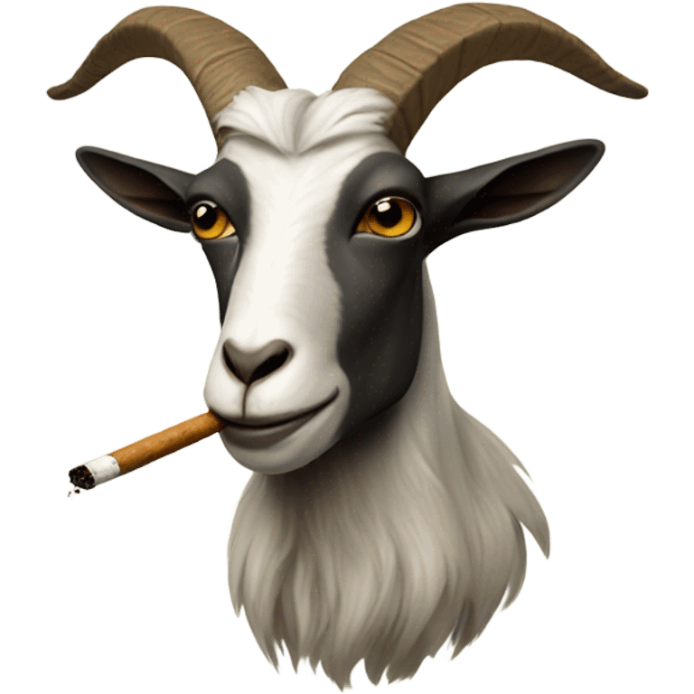 Smoking goat emoji