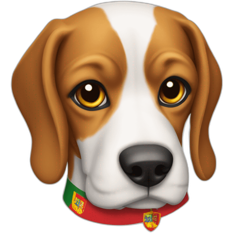 Beagle drapeau Portugal emoji