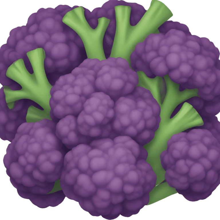 Purple broccoli  emoji