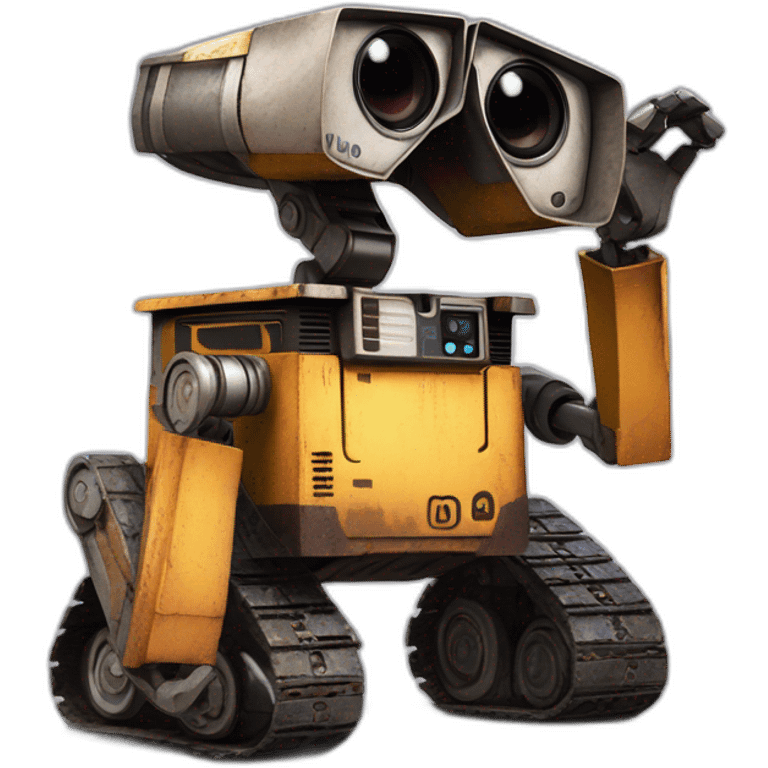 Wall-e as a human  emoji