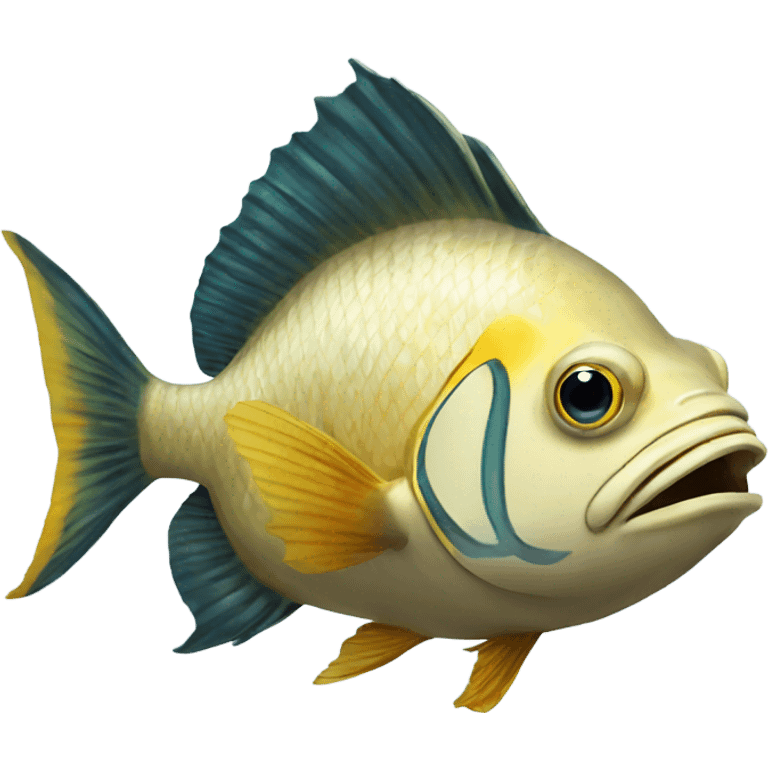 Emperor fish emoji