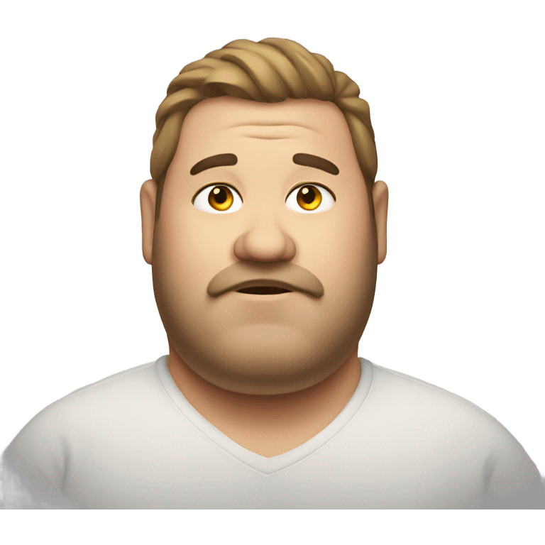 really fat guy emoji