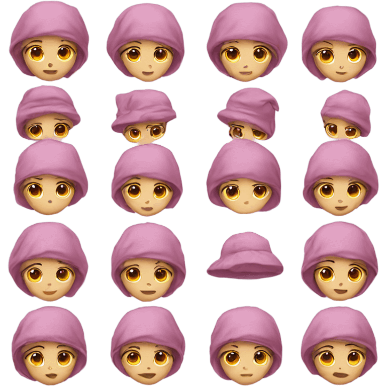 girl with bonnet emoji