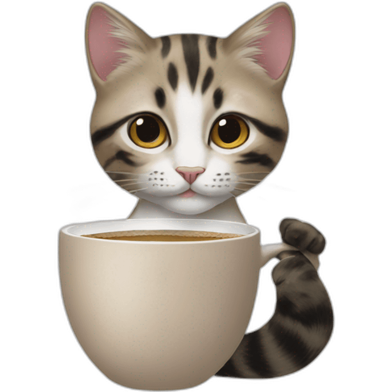 Dior コーヒー 猫 emoji