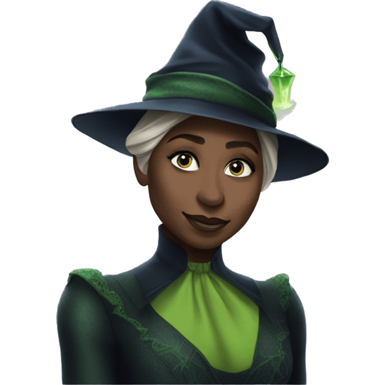 cynthia erivo but as elphaba emoji