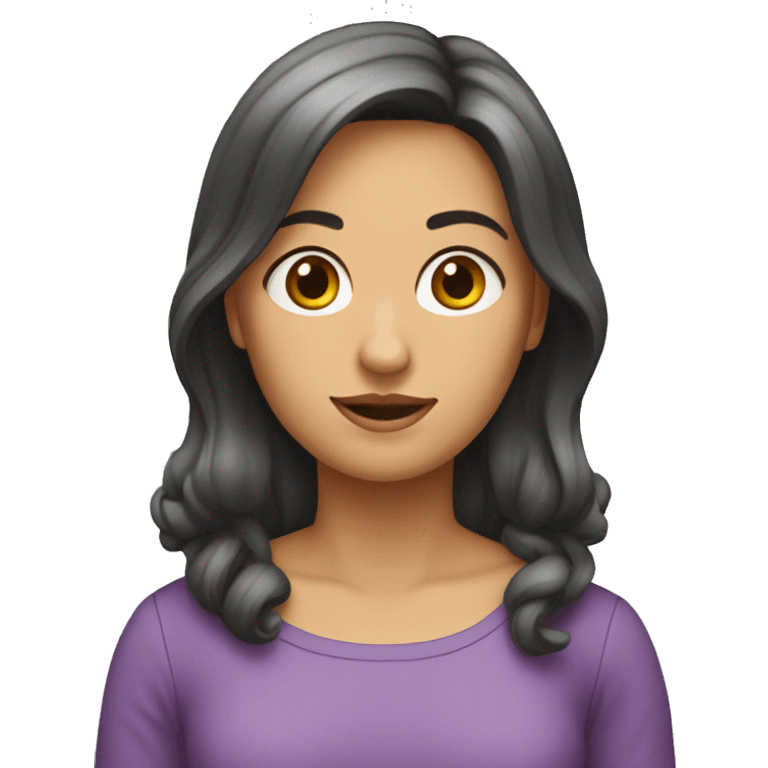 Una tualla femenina emoji