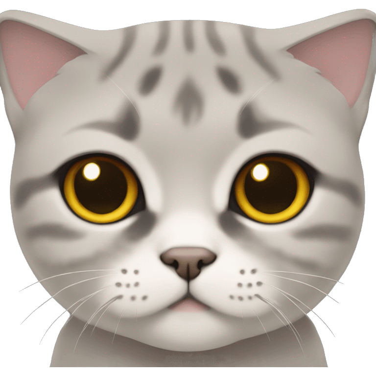 Scottish fold cat emoji