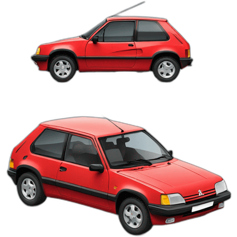 peugeot 205 red car emoji