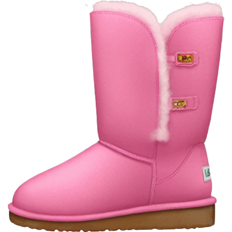 Pink ugg boots  emoji