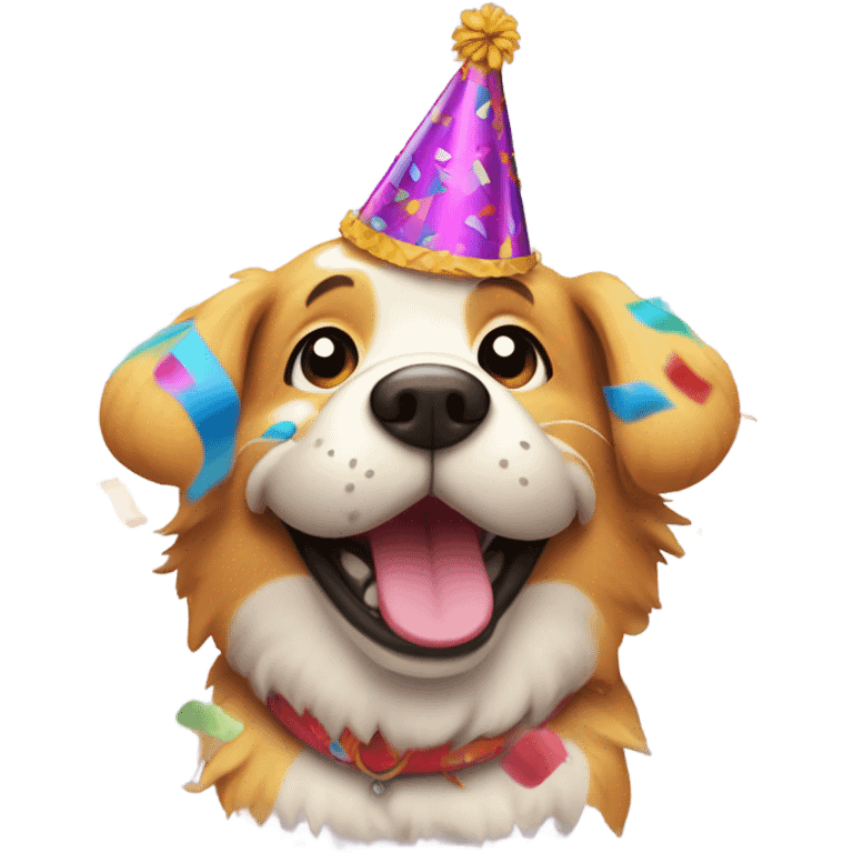 party blob dog emoji