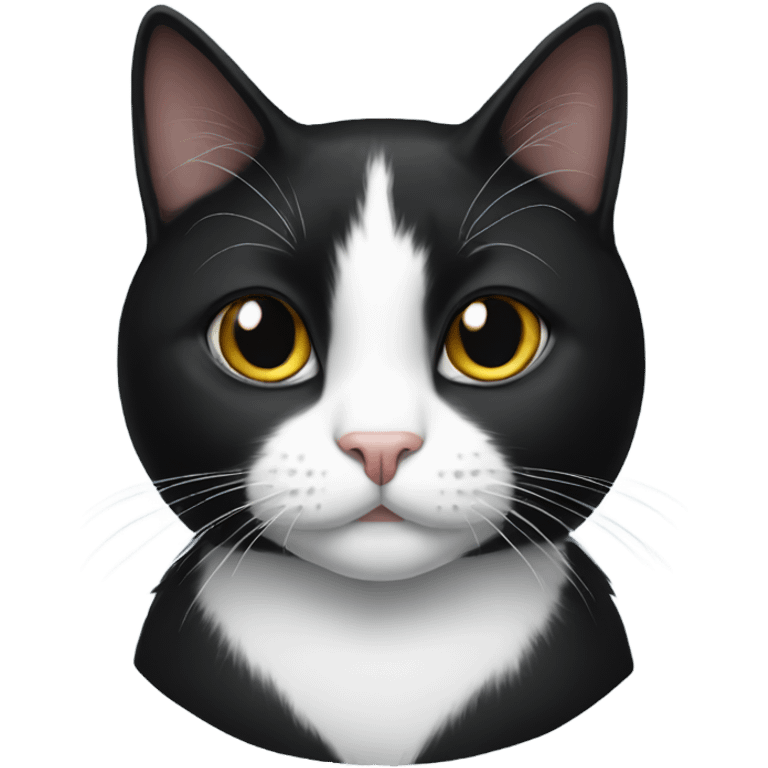 Tuxedo cat emoji