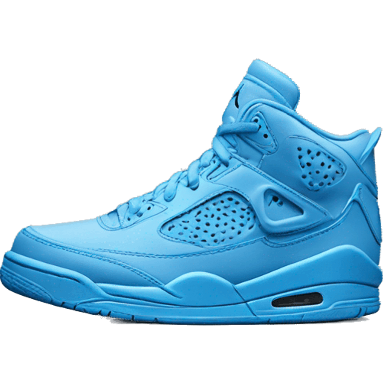 Blue nike Jordans emoji