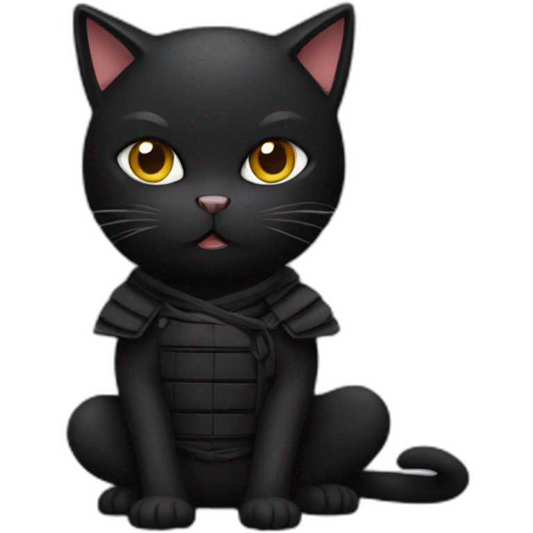 black ninja cat emoji