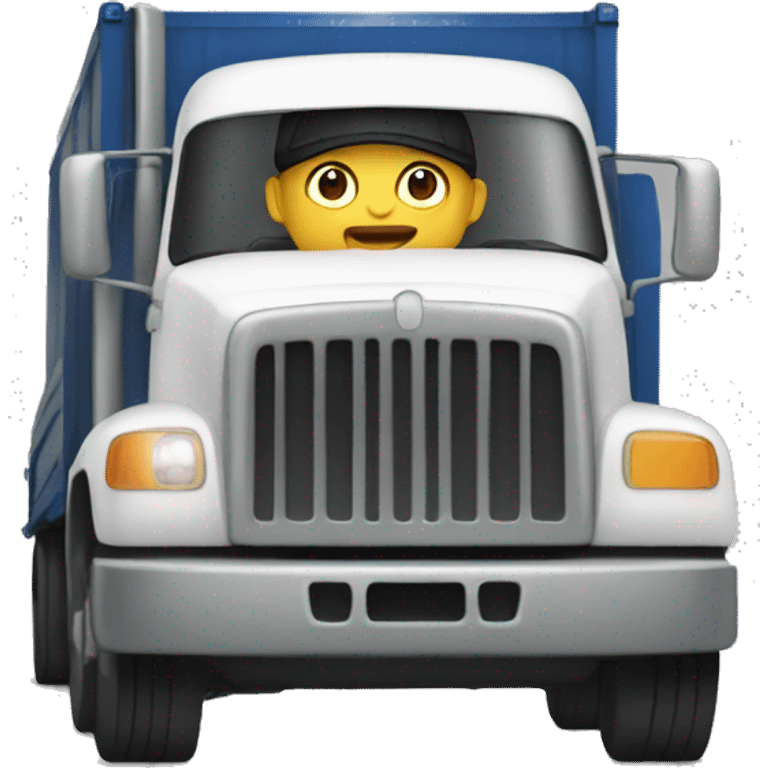 ball guy driving truck emoji