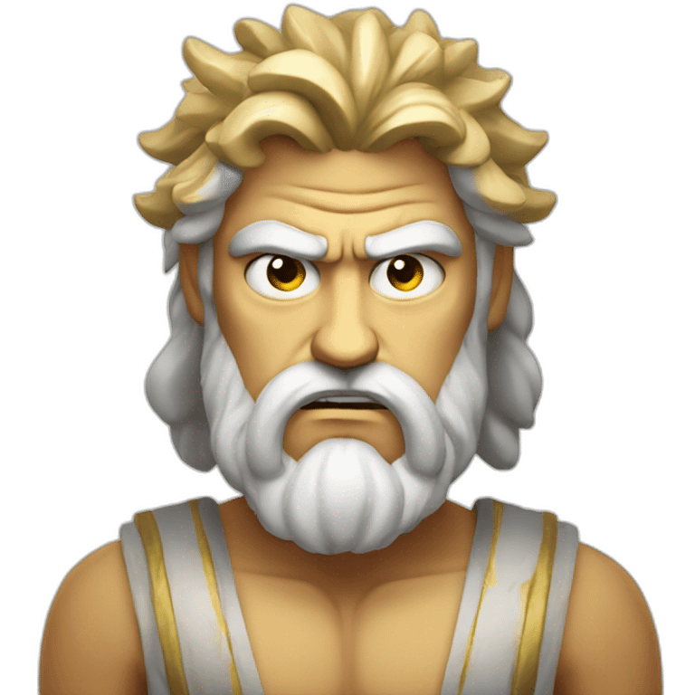 greek God with angry expression emoji