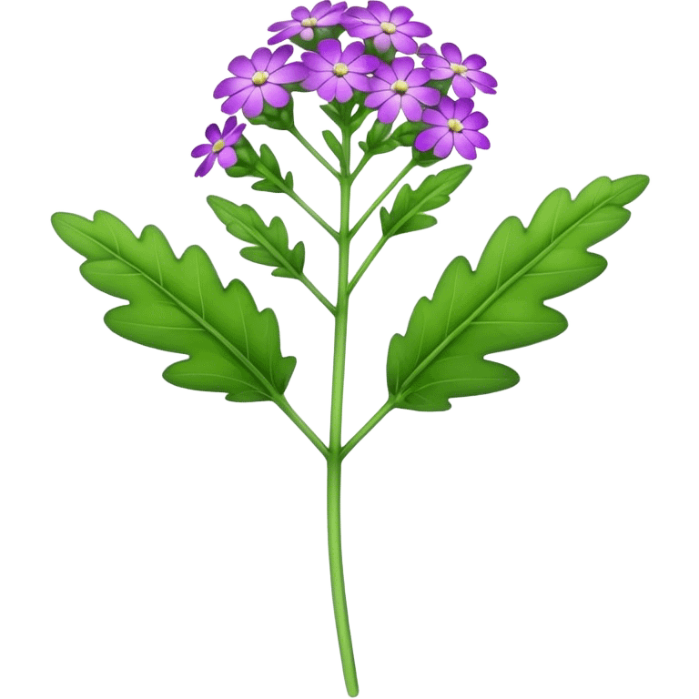 single Verbena stem emoji