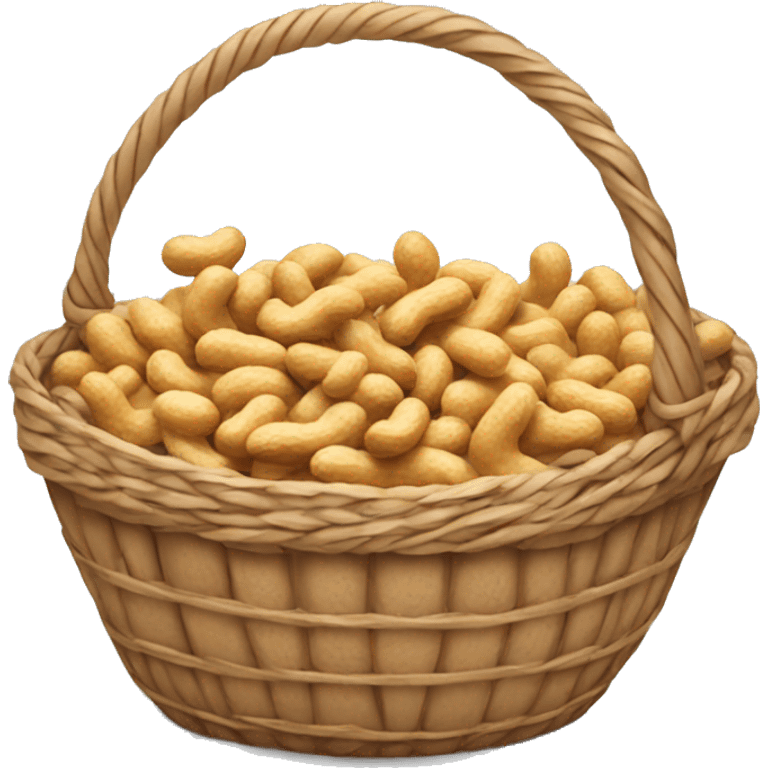 Basket of peanuts emoji