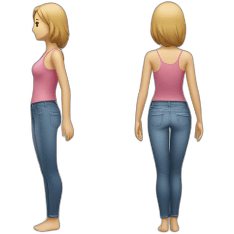 Women lower body female Details insight emoji