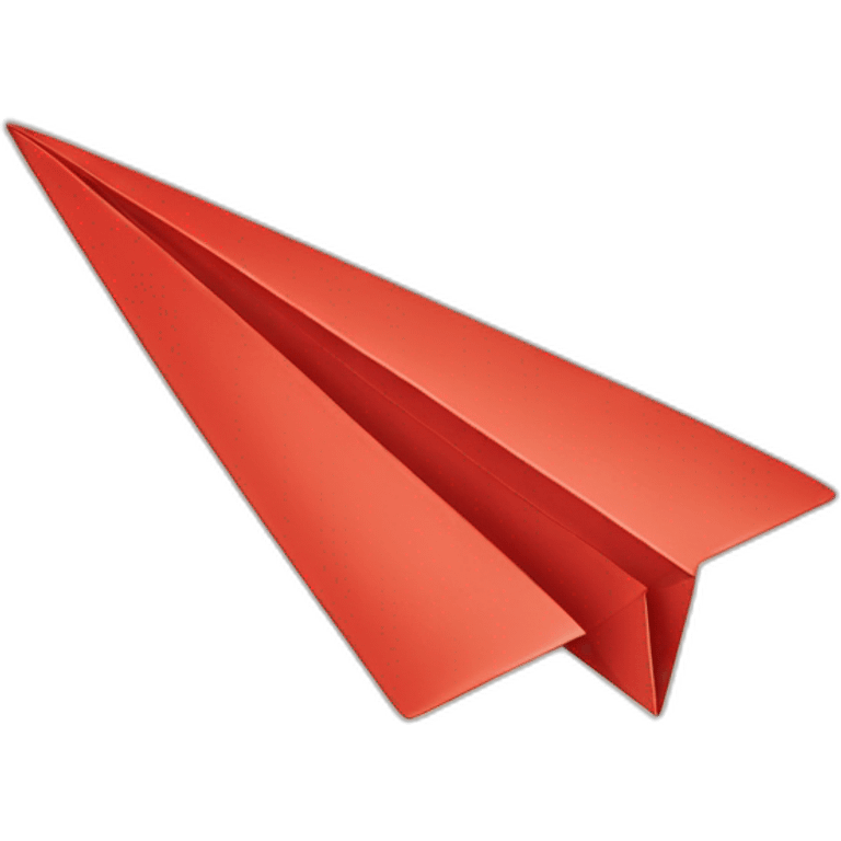 Paper plane red emoji