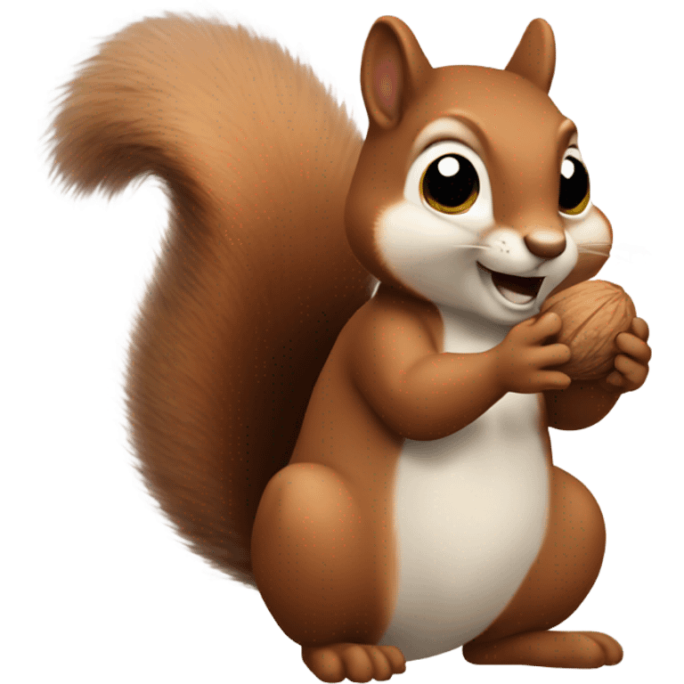 Squirrel holding nut emoji