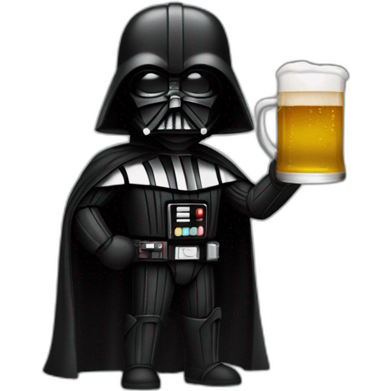 Dark Vador qui boit une bière  emoji