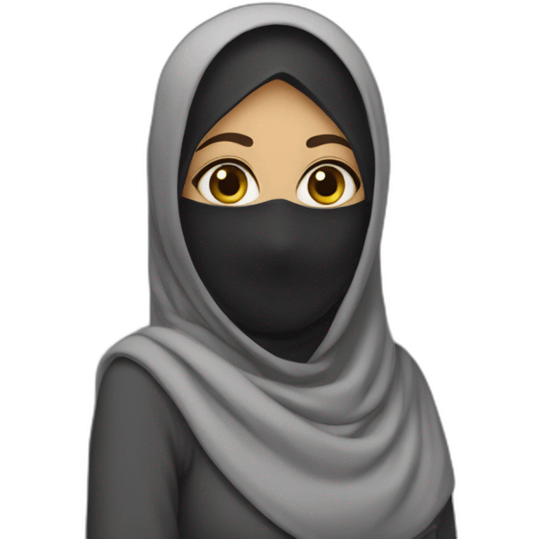 niqabi girl emoji