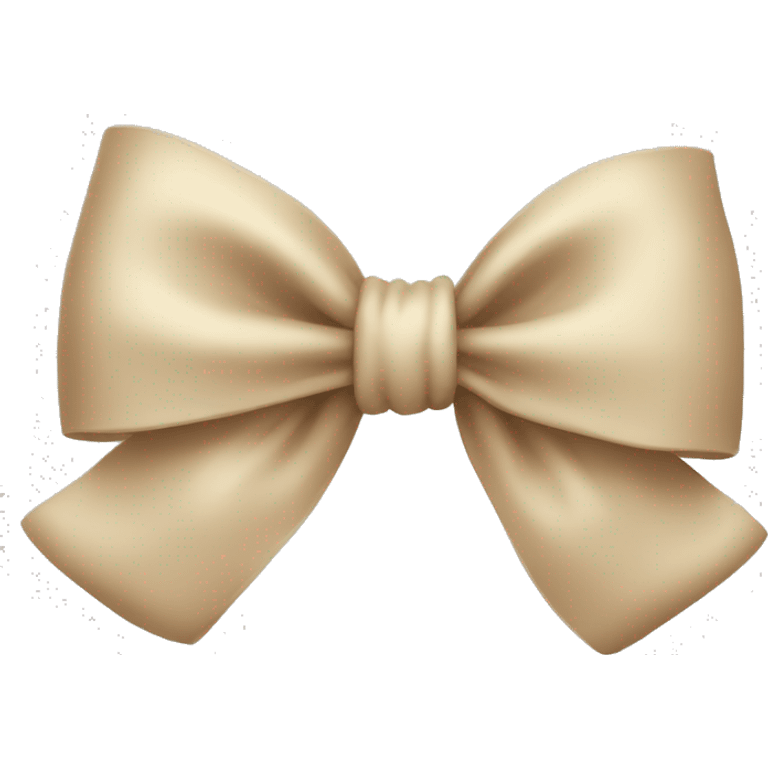 beige bow emoji