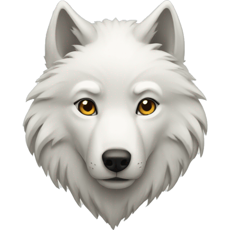 White wolf emoji