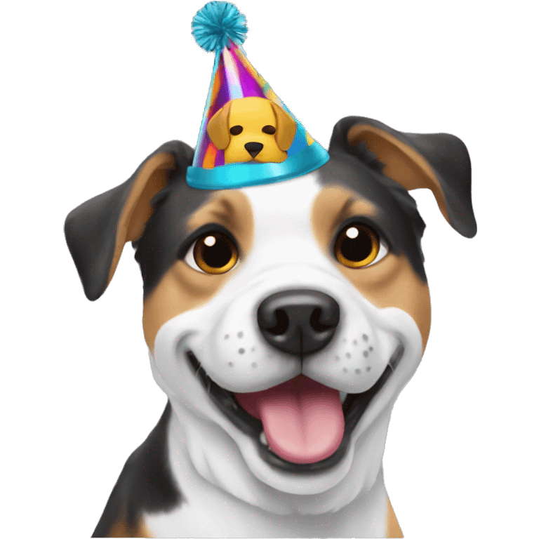 Dog in a party hat  emoji