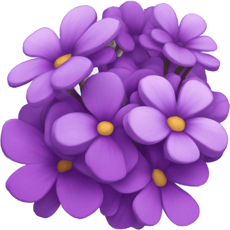 purple flowers very pretty emoji