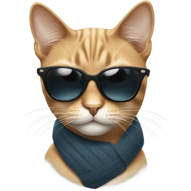 Cat with sunglasses emoji