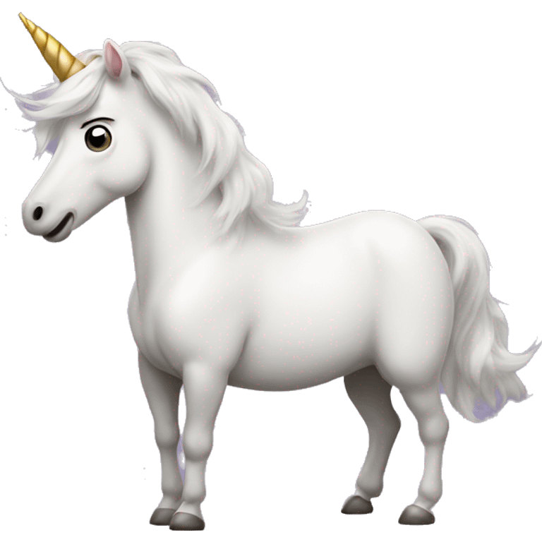 Unicorn farting  emoji