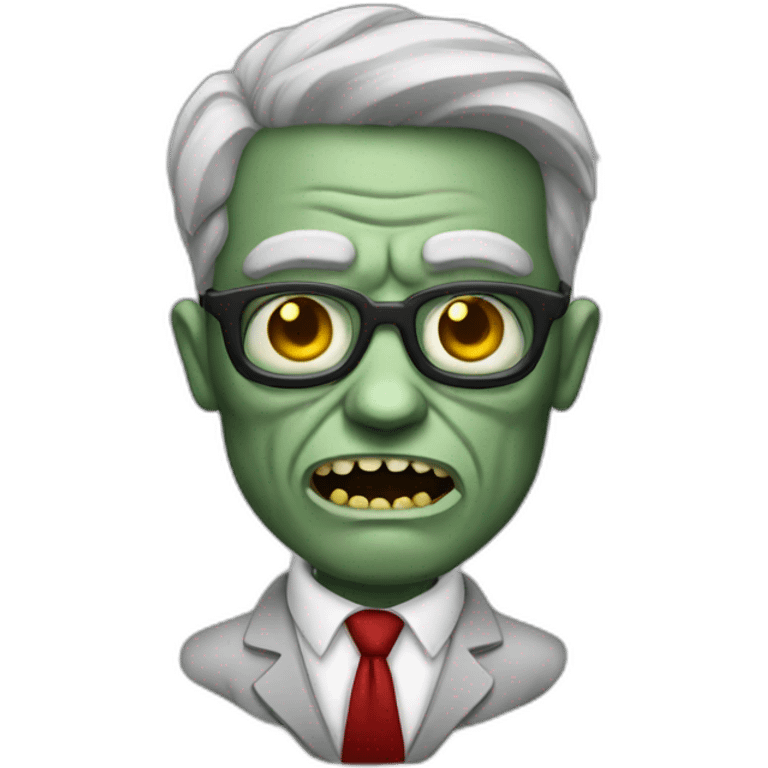 Zombie banker emoji