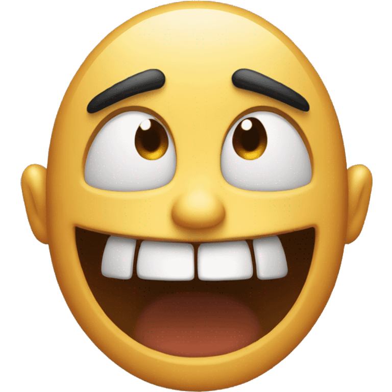 giggling scary emoji